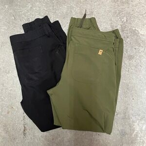 Ten Tree Mens Lot of 2 Jogger Pants Size 34 Olive Green Athletic Casual